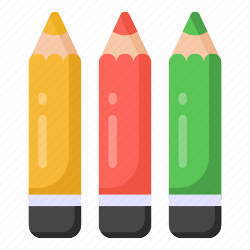 Crayon, color pencils, crayons pencils, coloured crayons, wax colours icon - Download on Iconfinder