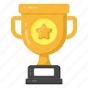 star trophy, trophy, award, gold cup, triumph