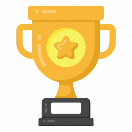 Star trophy, trophy, award, gold cup, triumph icon - Download on Iconfinder