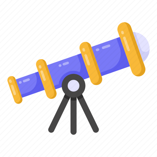 Telescope, field glasses, spy glass, optical device, astronomy glass icon - Download on Iconfinder