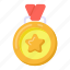 star medal, achievement, award, reward, prize 