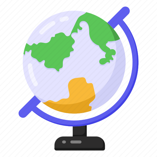 Globe, table globe, world, world map, office globe icon - Download on Iconfinder