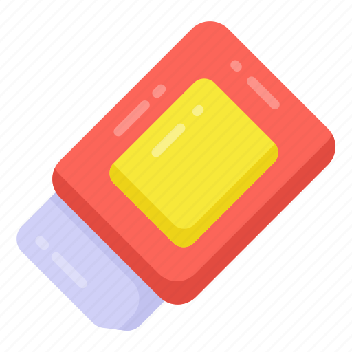 Eraser, remover, pencil eraser, stationery item, rubber icon - Download on Iconfinder