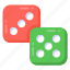 dice game, gambling, luck game, dice cubes, rolling dice 