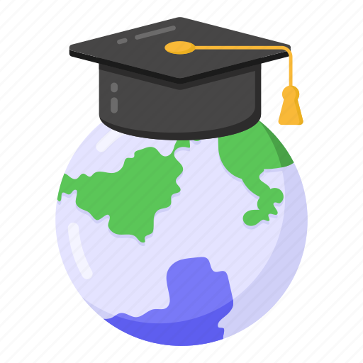 Global education, distance education, distance learning, global learning, worldwide education icon - Download on Iconfinder