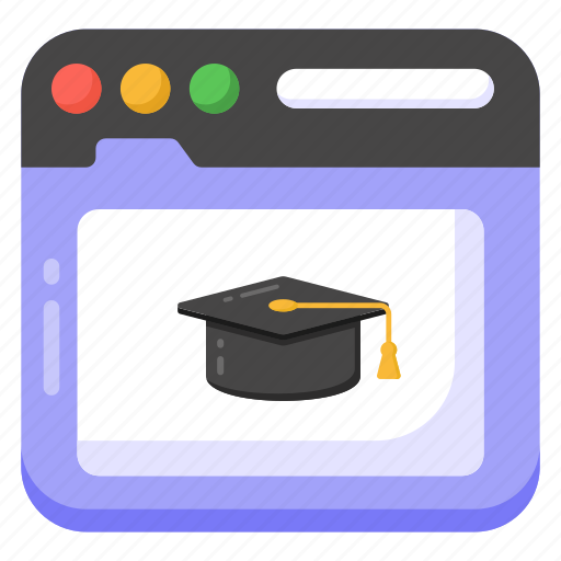 Educational website, online education, online degree., online diploma, distance learning icon - Download on Iconfinder
