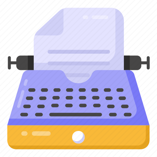 Typewriter, copywriter, composing novel, composing machine, typing machine icon - Download on Iconfinder