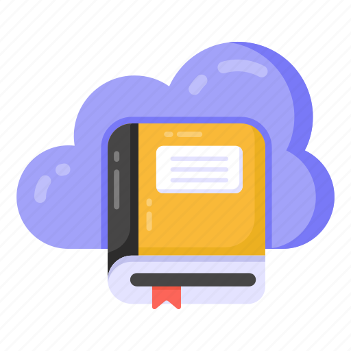 Cloud book, cloud booklet, cloud education, cloud learning, cloud library icon - Download on Iconfinder
