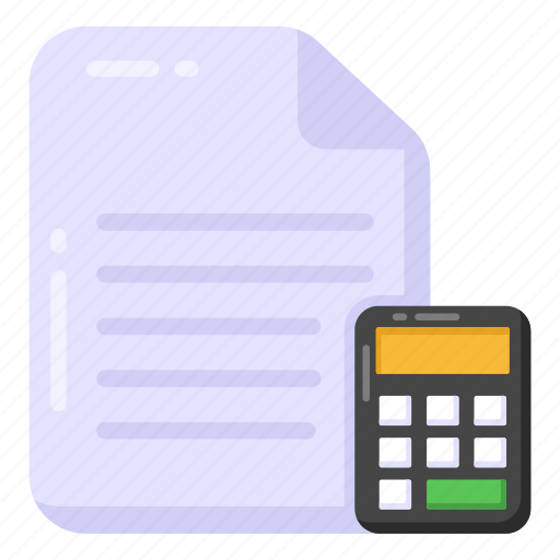 Accounting, arithmetic, calculation, estimate, auditing icon - Download on Iconfinder