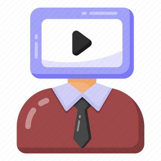 Video streaming, online video, video chat, multimedia, video communication icon - Download on Iconfinder