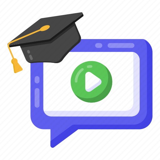 Online study, video graduation, online graduation, video learning, video study icon - Download on Iconfinder