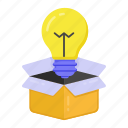 idea parcel, idea box, idea package, creative idea, innovative box 