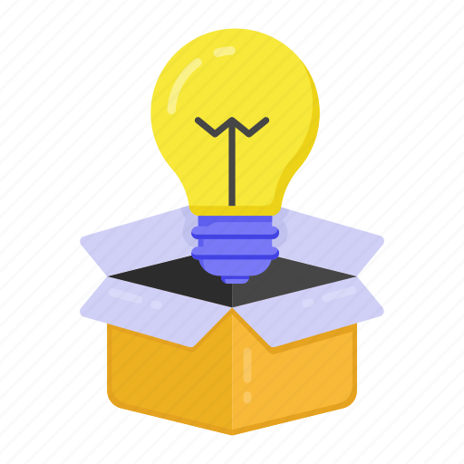 Idea parcel, idea box, idea package, creative idea, innovative box icon - Download on Iconfinder