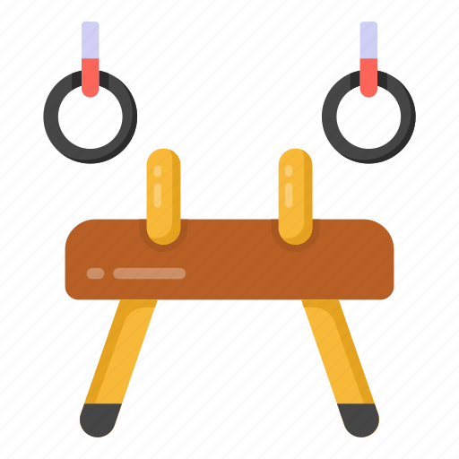 Gym rings, gymnastic rings, exercise rings, workout rings, gym equipment icon - Download on Iconfinder