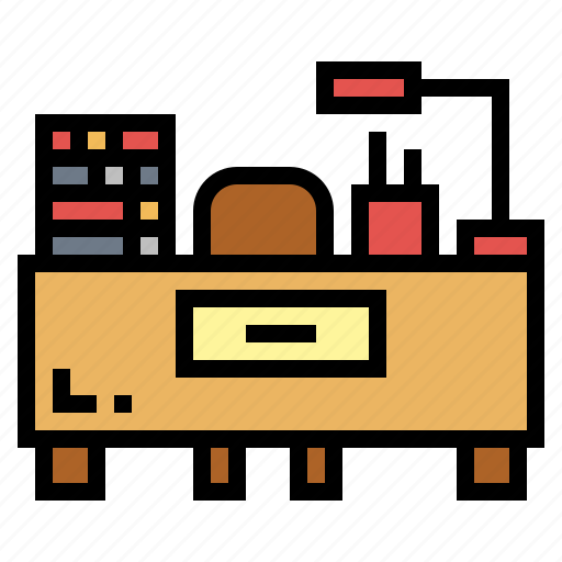 Chair, desk, study, teacher icon - Download on Iconfinder