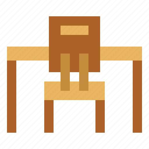Chair, classroom, desk, education icon - Download on Iconfinder
