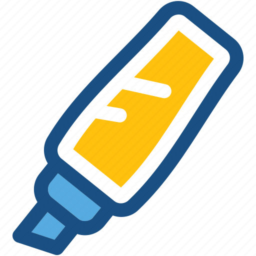 Broad marker, highlighter, highlighter pen, marker, stationery icon - Download on Iconfinder