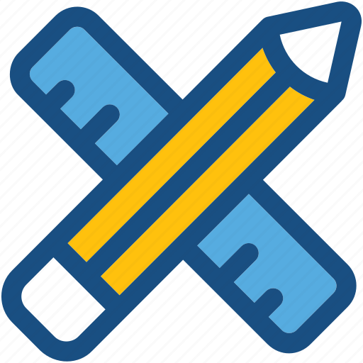Geometrical tools, measuring, pencil, ruler, scale icon - Download on Iconfinder