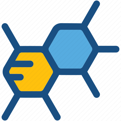 Atom, electron, hexagons, molecule, science icon - Download on Iconfinder