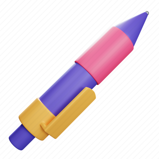 Pen, pencil, write, edit, writing, tool 3D illustration - Download on Iconfinder