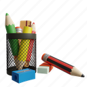 pencil, holder, pencil holder, pencil-pot, pen-cup, pencil-cup, stationery, pen, tool 
