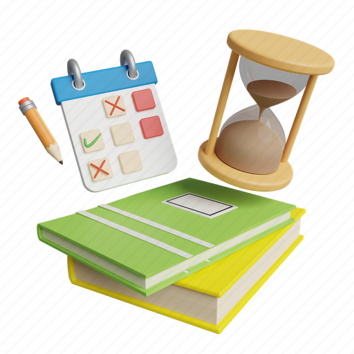 Time, management, time management, schedule, clock, deadline, calendar 3D illustration - Download on Iconfinder