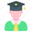 graduation student, cap, graduate, hat, education 