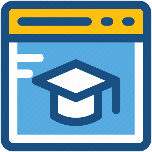 Distance learning, e learning, mortarboard, online education, website icon - Download on Iconfinder