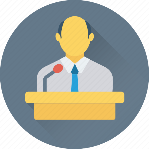 Freelancer, lecture, male, presentation, public speaker icon - Download on Iconfinder