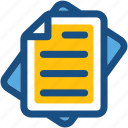 contract, document, note, sheet, text sheet