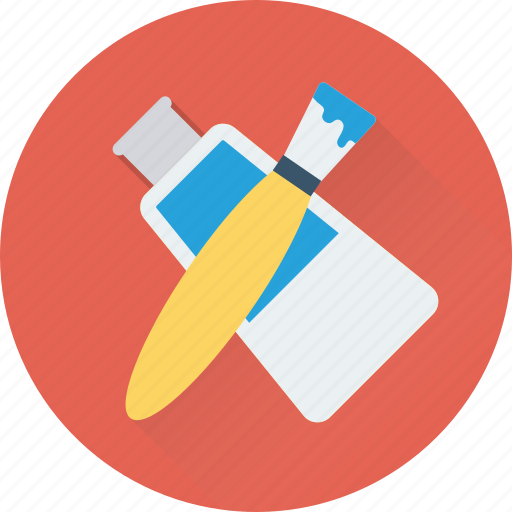 Brush, color, color tube, paint, paint brush icon - Download on Iconfinder