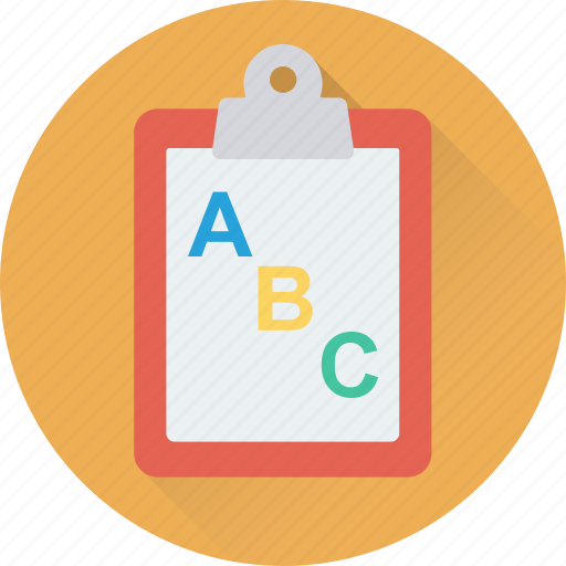 Abc, clipboard, early learning, learning, sheet icon - Download on Iconfinder