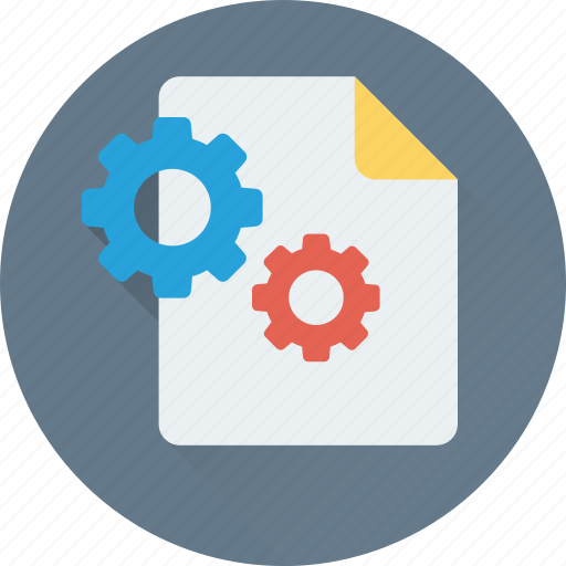 Cogs, file, file settings, gear, settings icon - Download on Iconfinder
