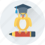 graduate owl, graduation, owl, owl sage, pencil 