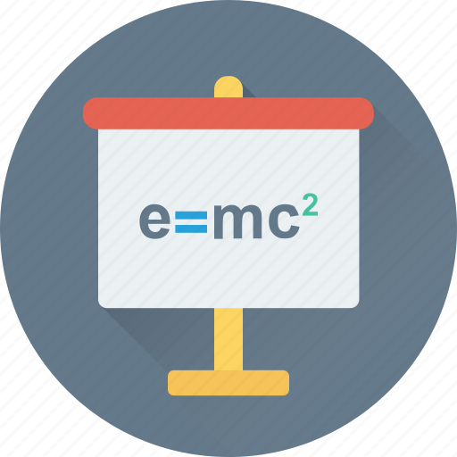 Einstein formula, emc2 formula, physics formula, scientific formula, theory of relativity icon - Download on Iconfinder