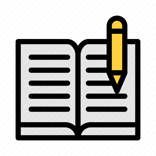 Edit, write, studying, book, education icon - Download on Iconfinder