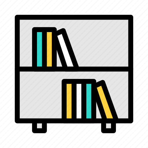 Library, books, files, school, rack icon - Download on Iconfinder