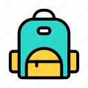 school, bag, backpack, books, student