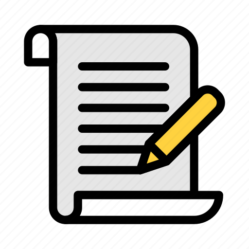 Write, notes, education, paper, records icon - Download on Iconfinder