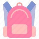 backpack, school, bag, education