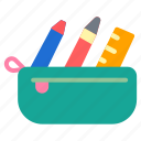 pencilcase, pencil, case, pen, school, education