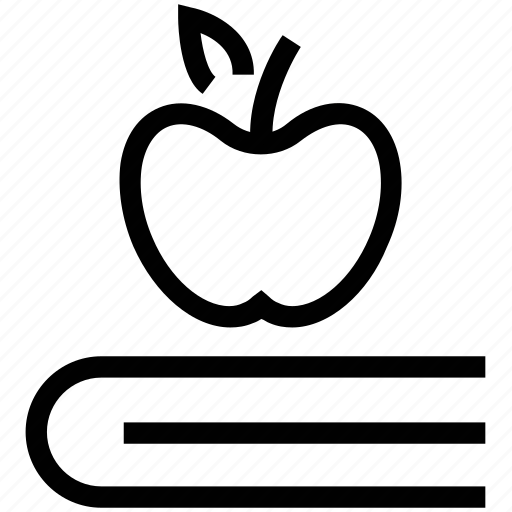 Apple, book, break, education, lunch, lunch break icon - Download on Iconfinder
