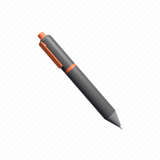 Pen, paper, write, tool, document, edit 3D illustration - Download on Iconfinder