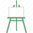 easel, canvas, painting board, painting stand, stretched canvas, art, painting