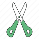 scissors, cutting, cut, school supply, office supply, equipment, stationery