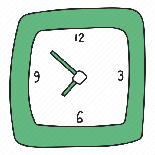 Wall clock, hanging clock, time, clock, decoration, furniture, school icon - Download on Iconfinder