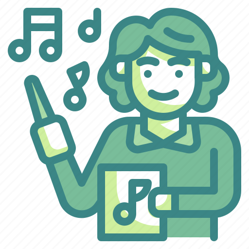 Musician, music, teacher, woman, avatar icon - Download on Iconfinder