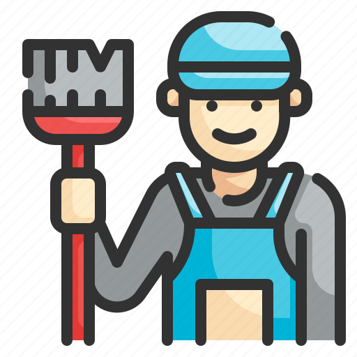 Janitor, cleaner, cleaning, servant, avatar icon - Download on Iconfinder