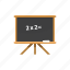blackboard, board, cartoon, chalk, class, education, school 
