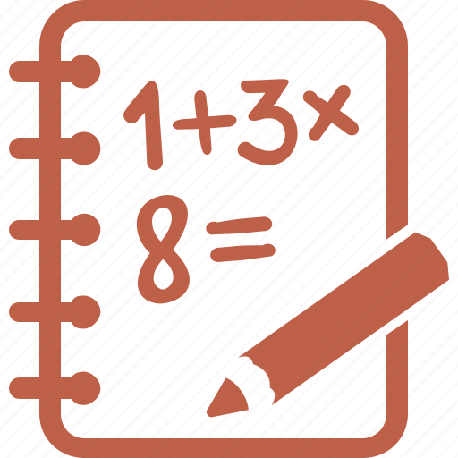 Calculate, education, exercise book, math icon - Download on Iconfinder